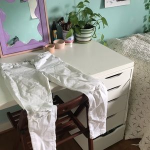 Topshop white jeans